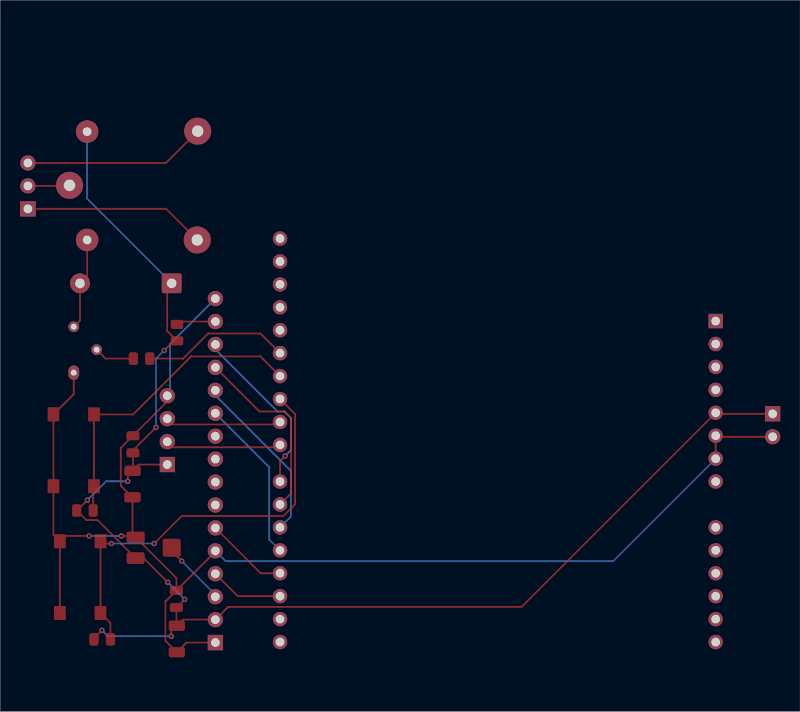 Arduino water-level monitor routed by TraceMaker, all copper layers