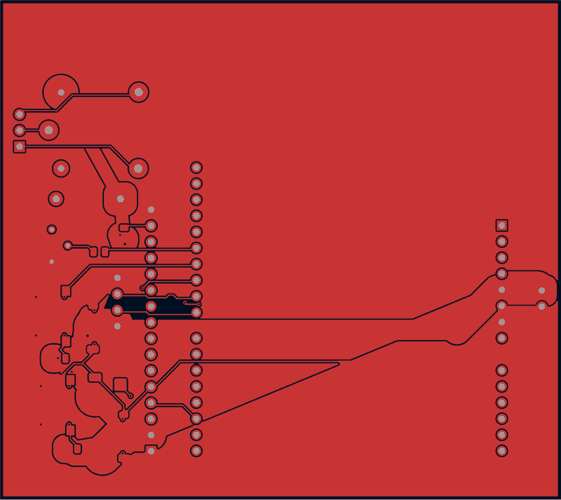 Arduino water-level monitor routed by Zap!, F.Cu