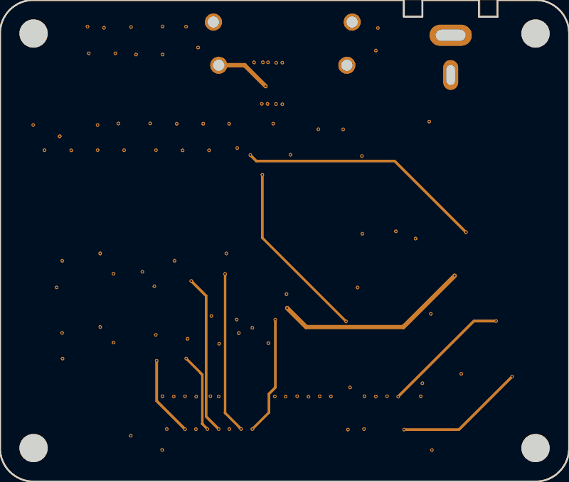 ECP5 BGA-381 FT2232HQ FIFO board routed by Freerouting, In2.Cu