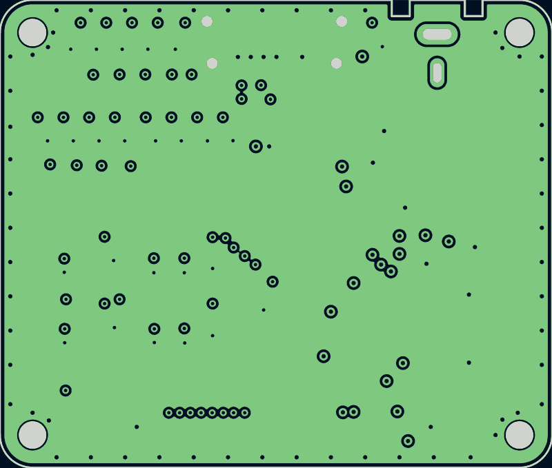 ECP5 BGA-381 FT2232HQ FIFO board as its designers routed it, In1.Cu