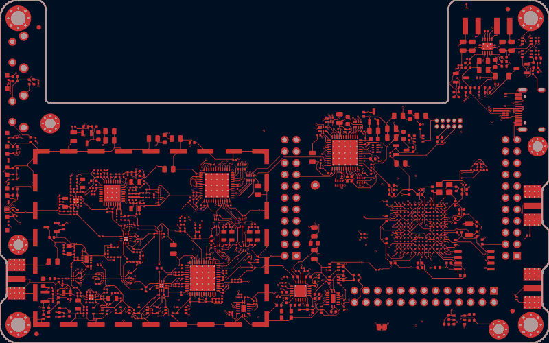 HackRF Pro routed by Freerouting, F.Cu