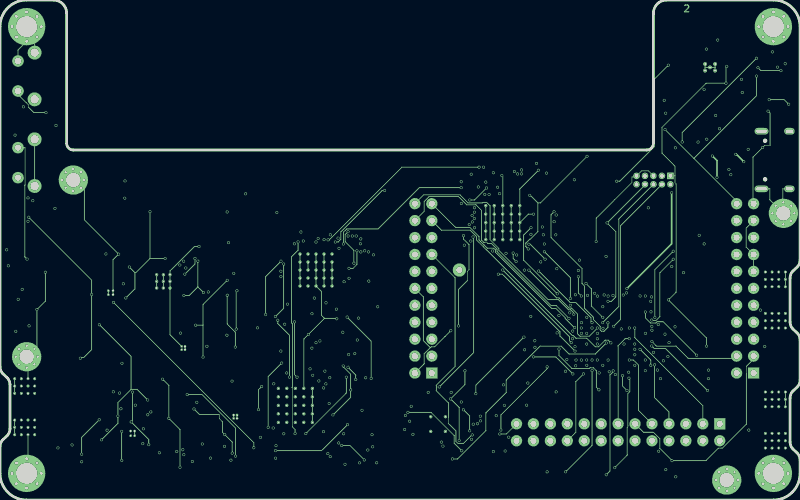 HackRF Pro routed by Freerouting, In1.Cu