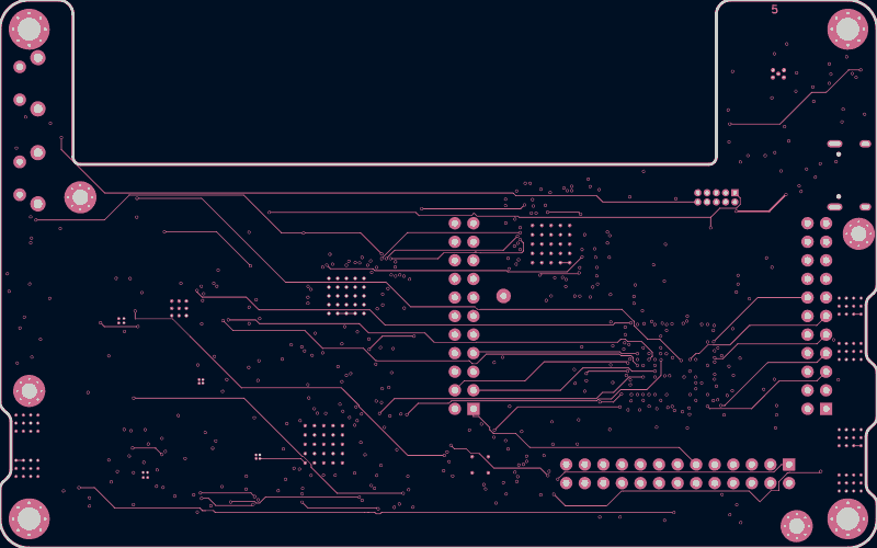 HackRF Pro routed by Freerouting, In4.Cu