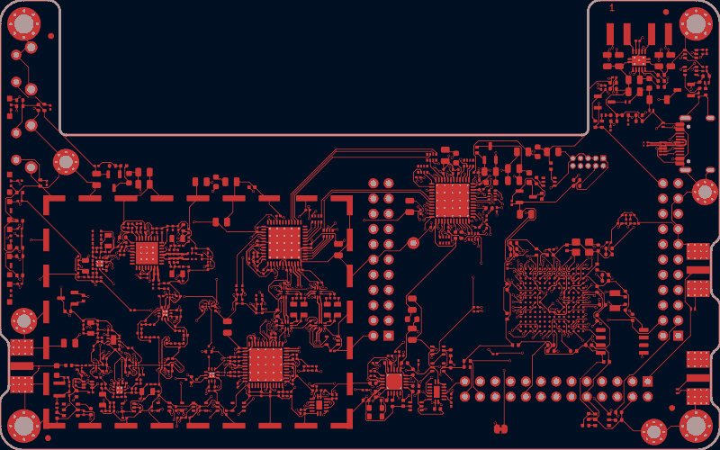 HackRF Pro routed by TraceMaker, F.Cu