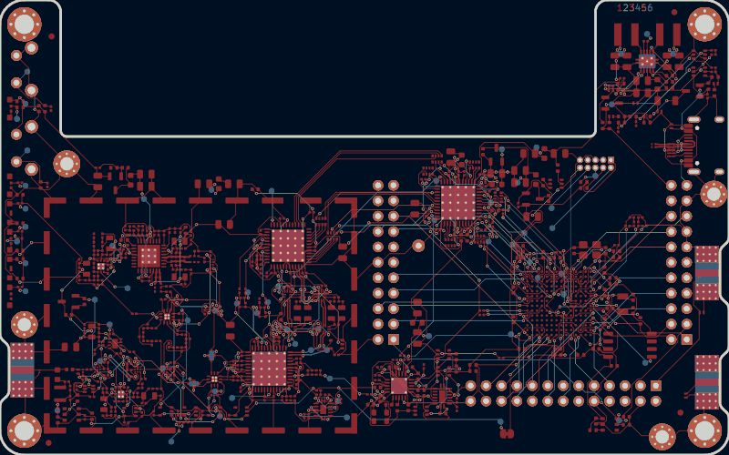HackRF Pro routed by TraceMaker, all copper layers