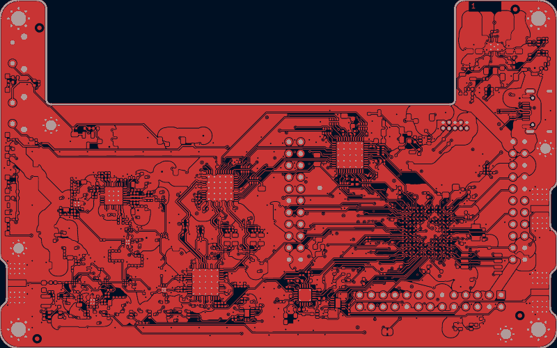 HackRF Pro routed by Zap!, F.Cu