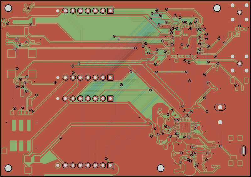 Seven routed by Zap!, all copper layers