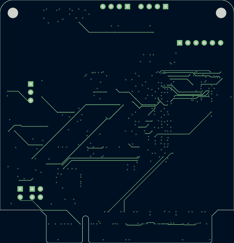 Kintex PCIe board routed by Freerouting, In1.Cu