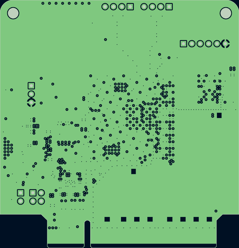 Kintex PCIe board as its designers routed it, In1.Cu