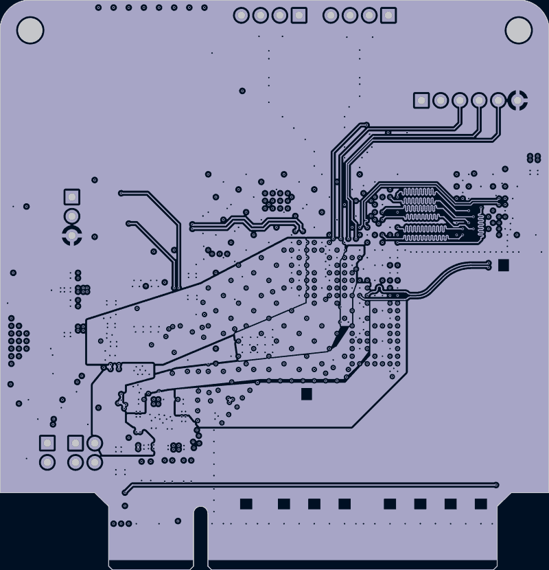 Kintex PCIe board as its designers routed it, In5.Cu