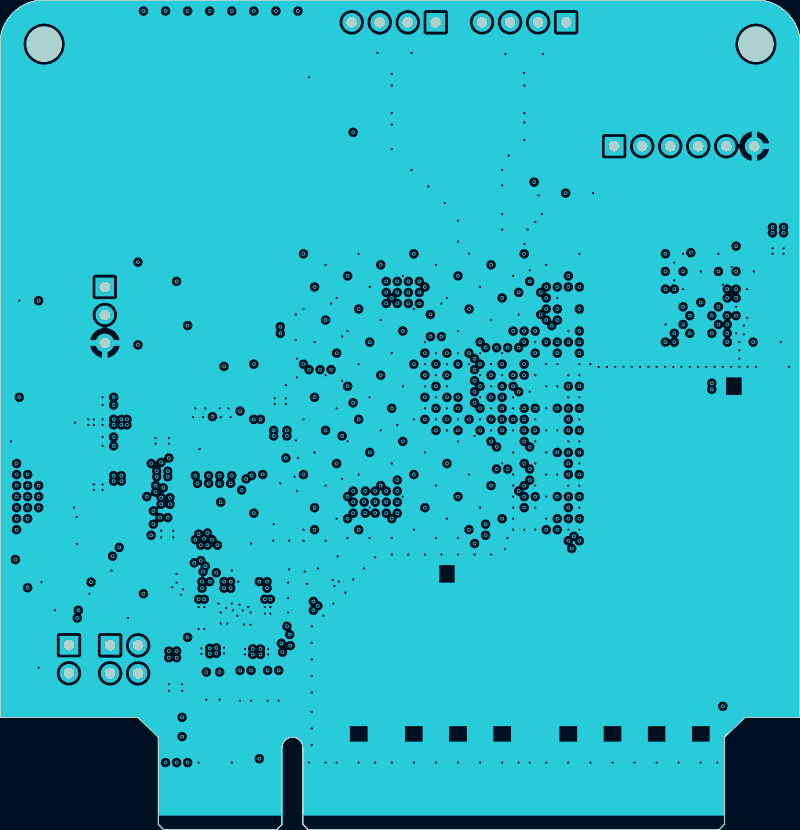 Kintex PCIe board as its designers routed it, In6.Cu