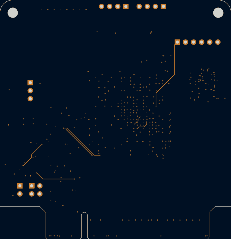 Kintex PCIe board routed by TraceMaker, In2.Cu