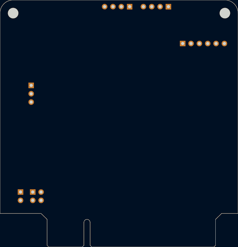 Kintex PCIe board routed by tscircuit, In2.Cu