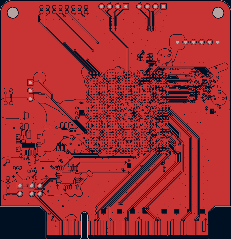Kintex PCIe board routed by Zap!, F.Cu