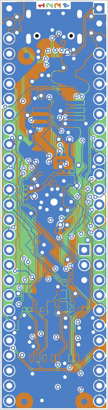 RP2350-PICO2-BB48 routed by Zap!
