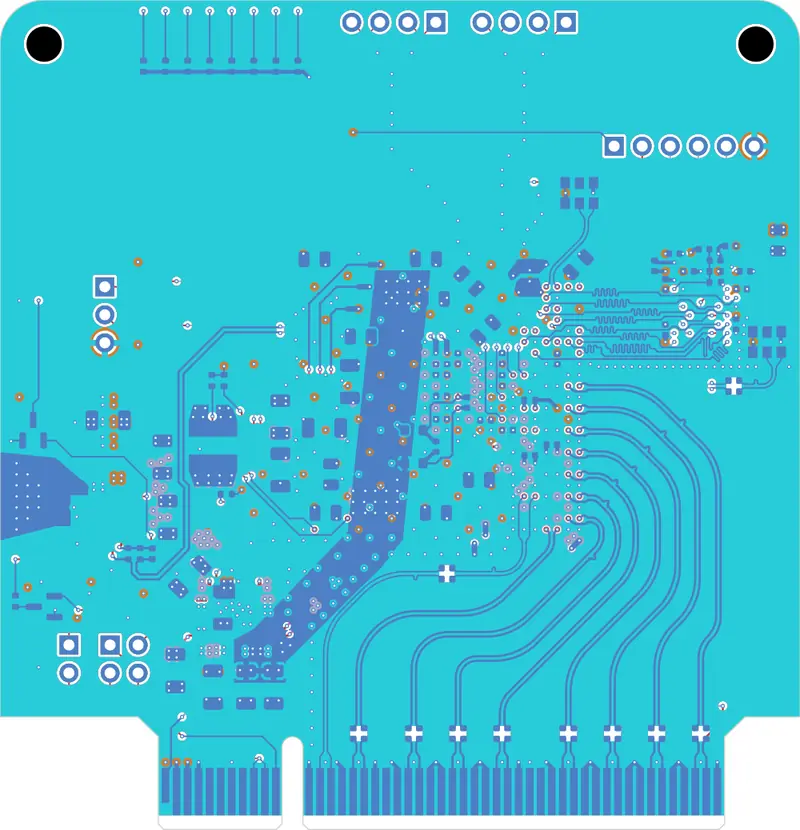 Kintex PCIe board as its designers routed it