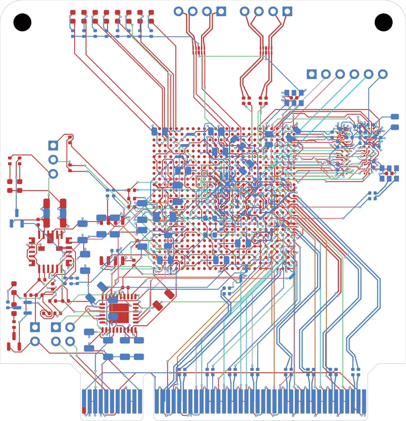 Kintex PCIe board routed by TraceMaker
