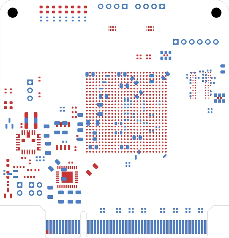 Kintex PCIe board routed by tscircuit